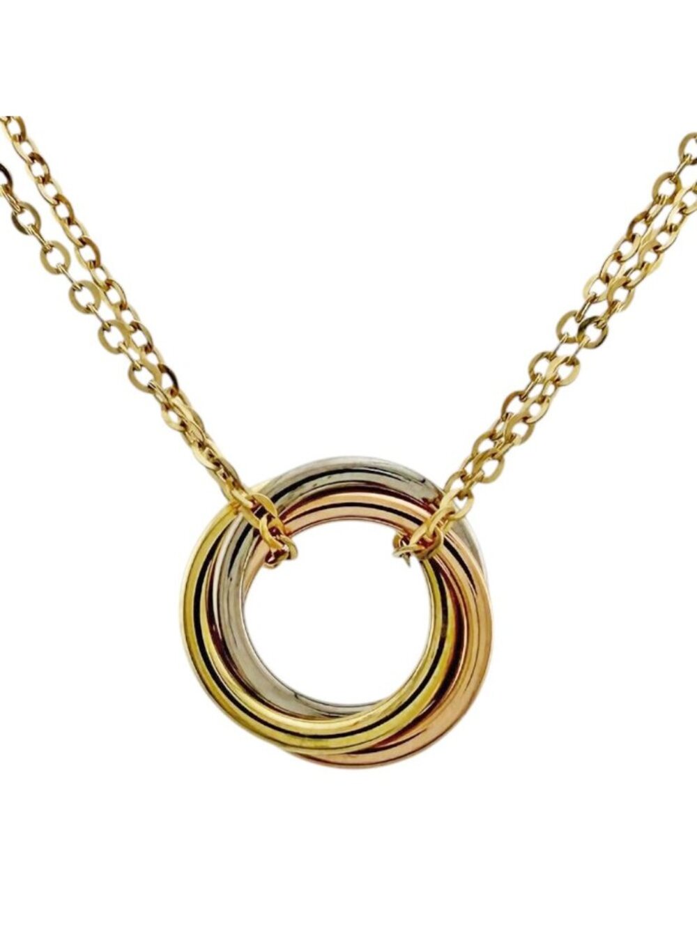 Cartier Sweet Trinity Necklace 18k Yellow Gold Vintage
